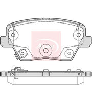 Apec Rear Brake Pad Set fits Hyundai I30 2016-2020 1.0 1.4 1.5 1.6