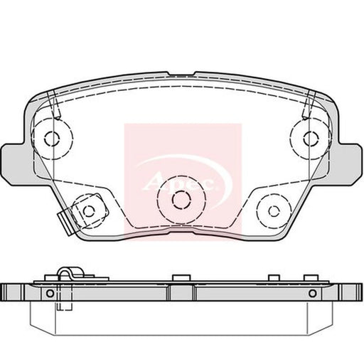Apec Rear Brake Pad Set PAD2323