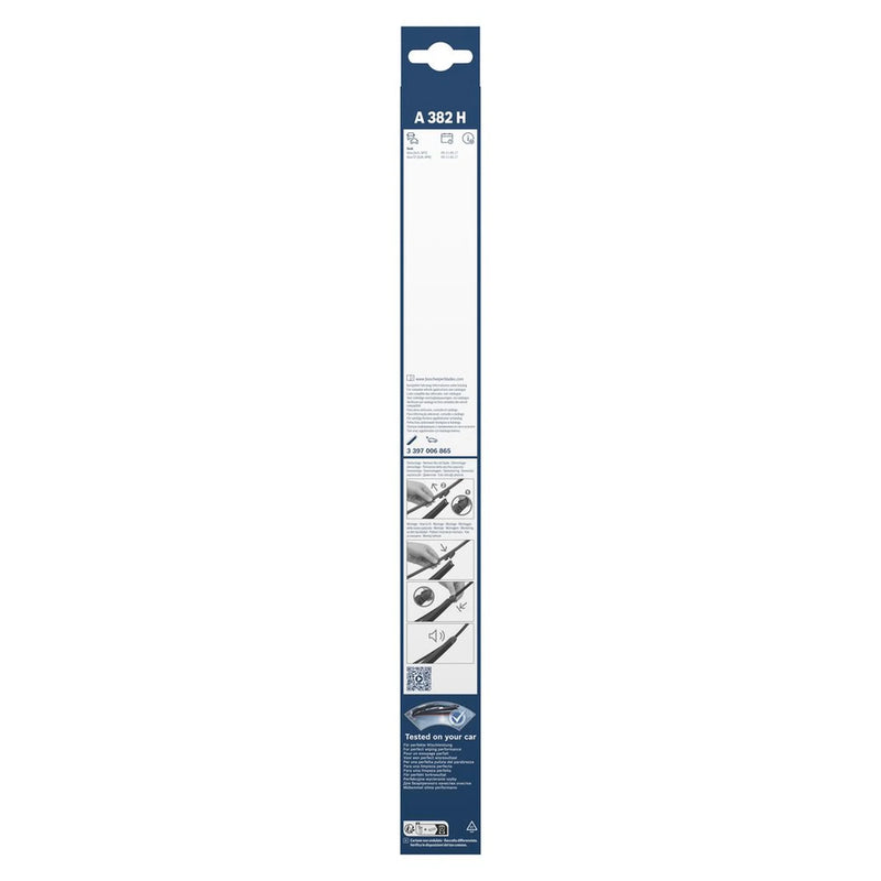 Bosch Wiper Wiper Blade 380mm — A382H fits Seat Ibiza 2008-2015 1.2 1.4 1.6 2.0