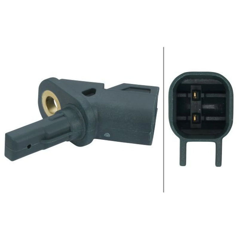 Hella ABS Wheel Speed Sensor Front fits Ford C-Max 2007-2010 1.6 1.8 2.0
