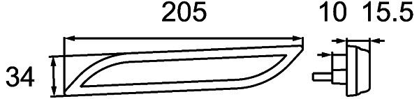 Hella 2PS 013 305-047 Side Marker Light