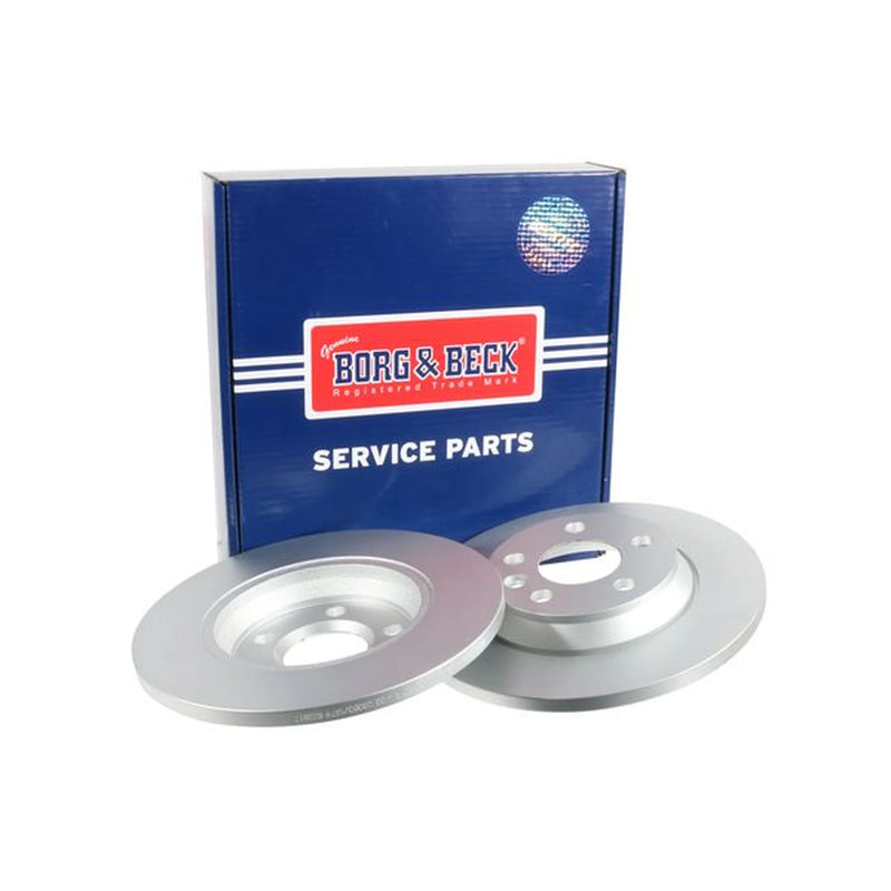 Borg & Beck Rear Brake Discs & Pads fits VW Transporter Platform 1996-2000 2.8