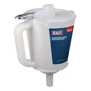 Sealey Measuring Funnel with Lid and Base 2L MF2/BC Sealey - Dynamic Drive