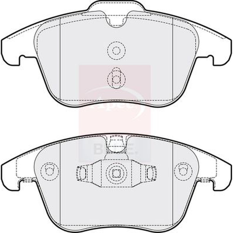 Apec Front Brake Pad Set fits MG Gs 2016 on 1.5