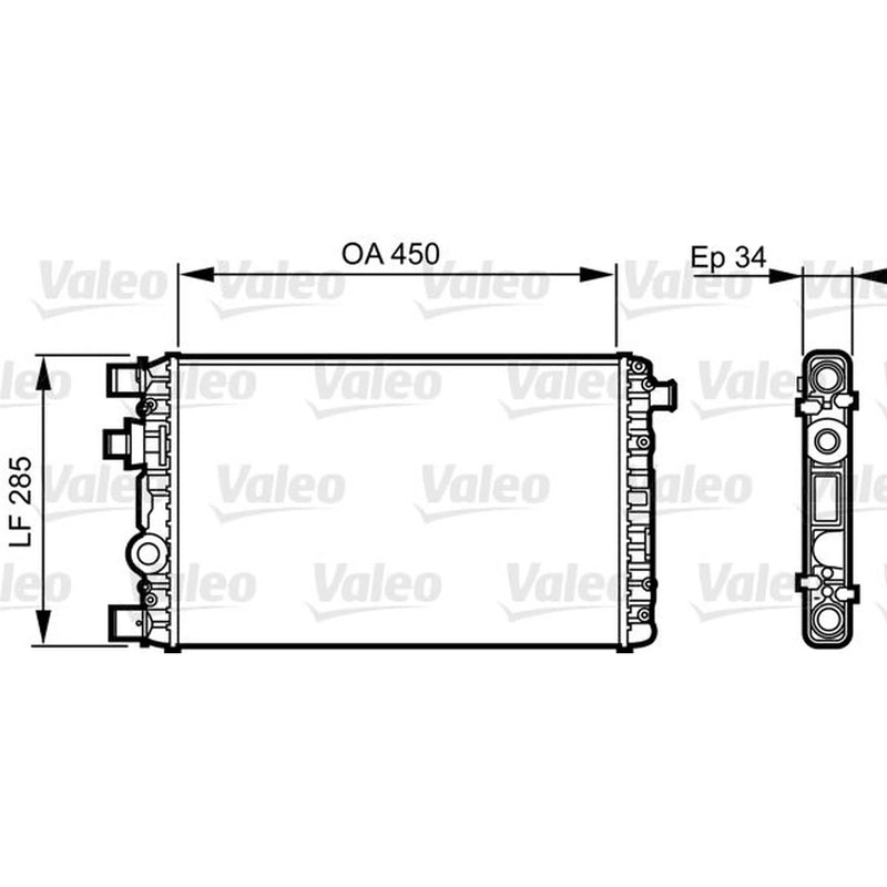 Valeo Engine Radiator 732789
