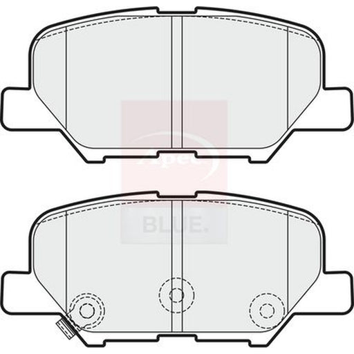 Apec Front & Rear Pads fits Mitsubishi Outlander III 2012-2022 2.0 2.2