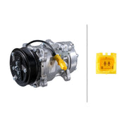 Hella Air Conditioning Compressor fits Citroën C4 I 2007-2008 2.0