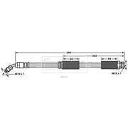 Borg & Beck Brake Hydraulic Hose Line Front Left BBH7904