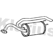 Klarius Box With Tail Pipe Rear HA402H