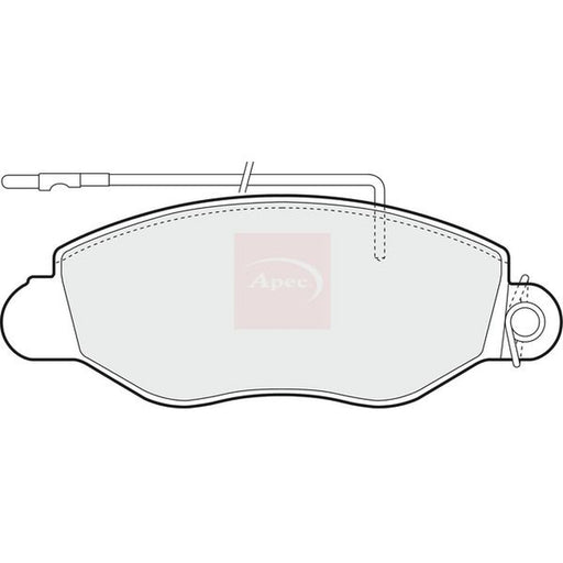 Apec Front Brake Pad Set fits Nissan Cabstar E 1998-2006