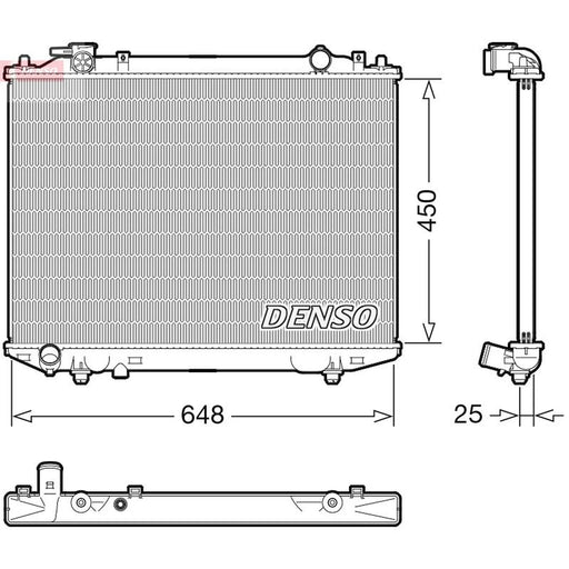 Denso Engine Radiator fits Ford Ranger 1999-2006 2.5