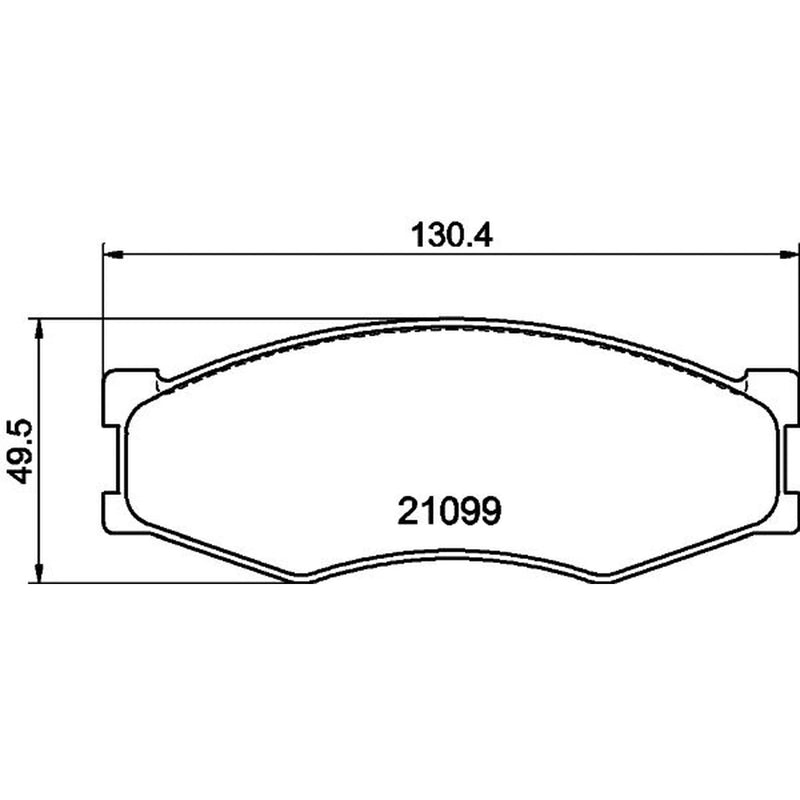 DON Front Brake Pad Set fits Infiniti M30 1989-1993 3.0