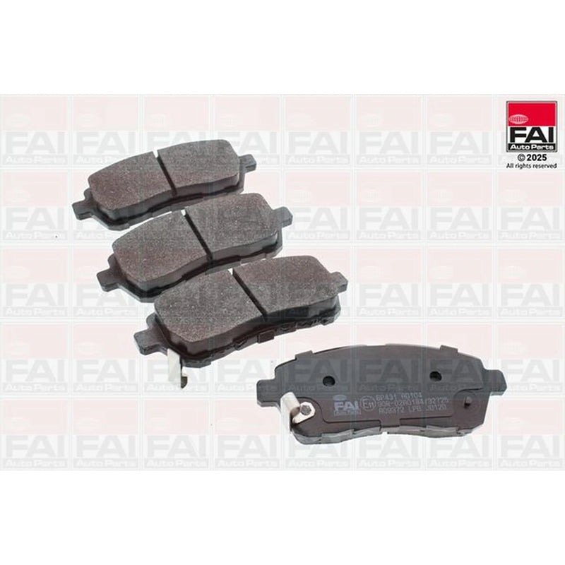 FAI Front Brake Pad Set fits Daihatsu Materia 2006 on 1.3 1.5