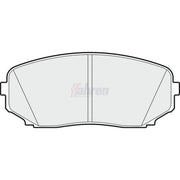 Fahren Front & Rear Pads fits Mitsubishi Shogun Sport III 2015 on 2.4