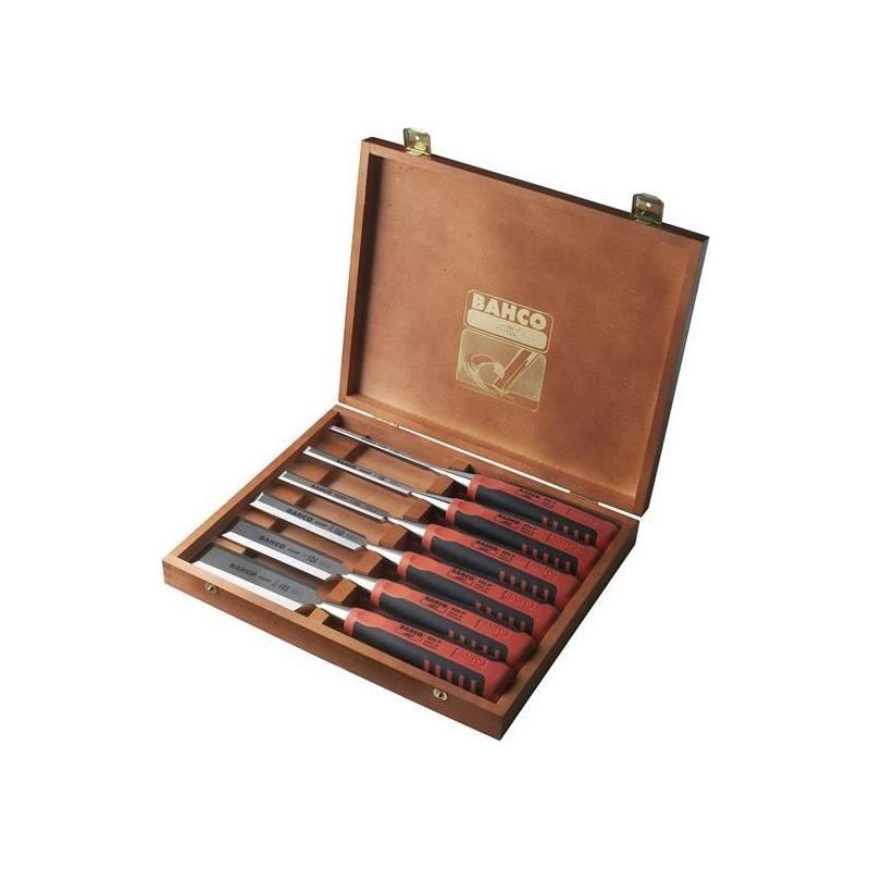 Bahco 424P-S6 Bevel Edge Chisel Set in Wooden Box, 6 Piece Bahco - NN4 Online