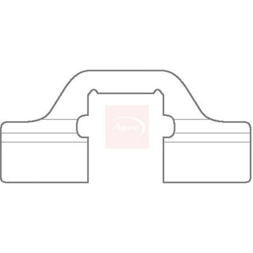 Apec Brake Pad Accessory Fitting Kit Rear fits Renault Avantime 2001-2003