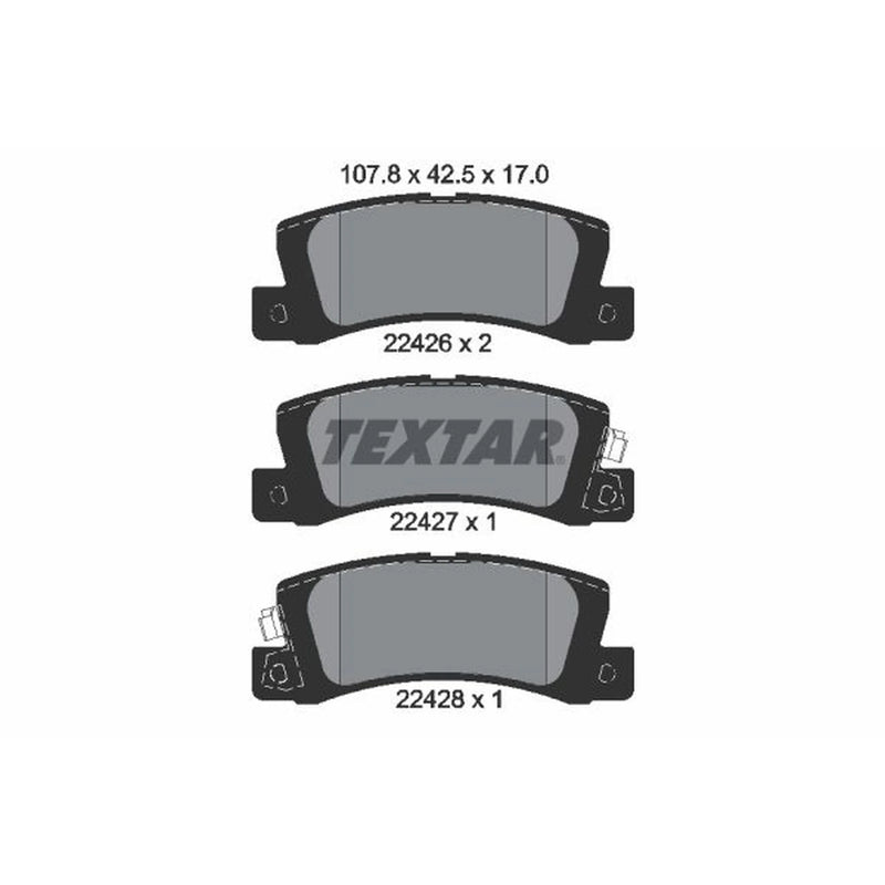Textar Brake Pad Set 2242601