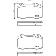 Mintex Front Brake Perforated Discs & Pads fits Mercedes-Benz S-Class 1998-2006