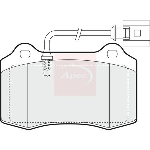Apec Front Brake Pad Set PAD1374
