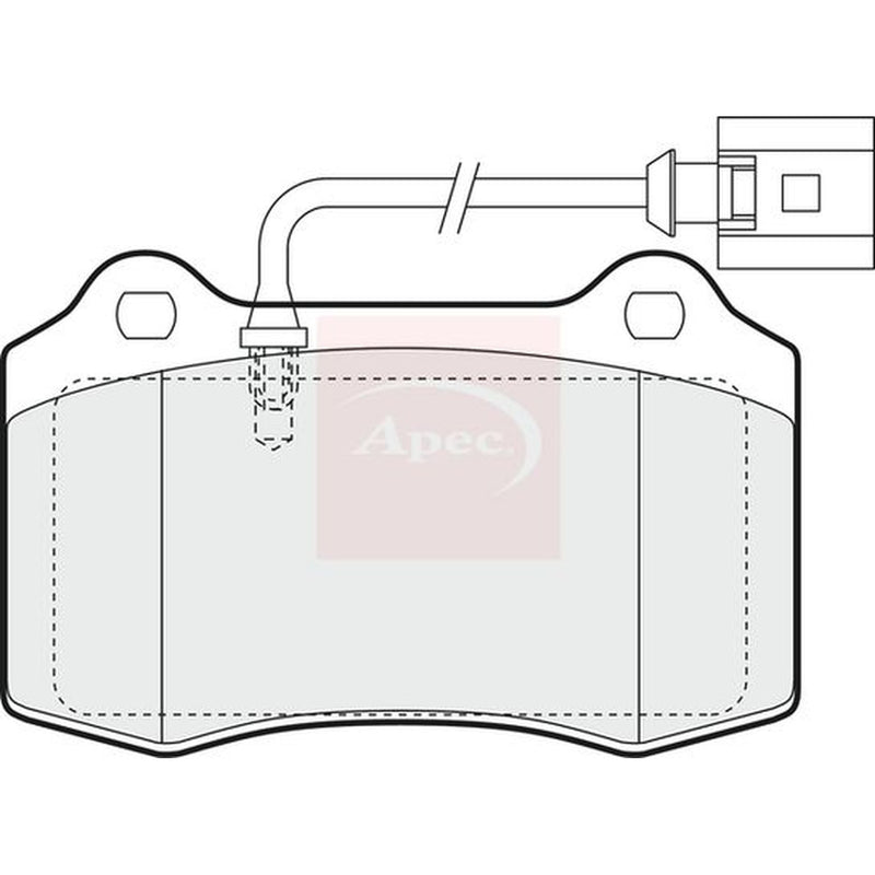 Apec Front Brake Pad Set fits Seat Leon 2000-2006 1.8 1.9