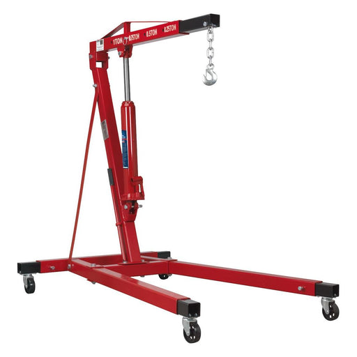 Sealey Long Reach Engine Crane with Extendable Legs 1 Tonne SC10LR Sealey - NN4 Online 