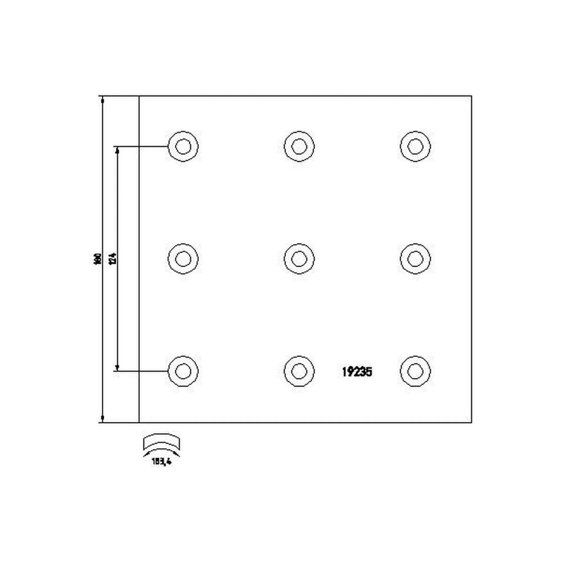 Textar Textar Cv Brake Lining Set 1923502 318933341013 1923502