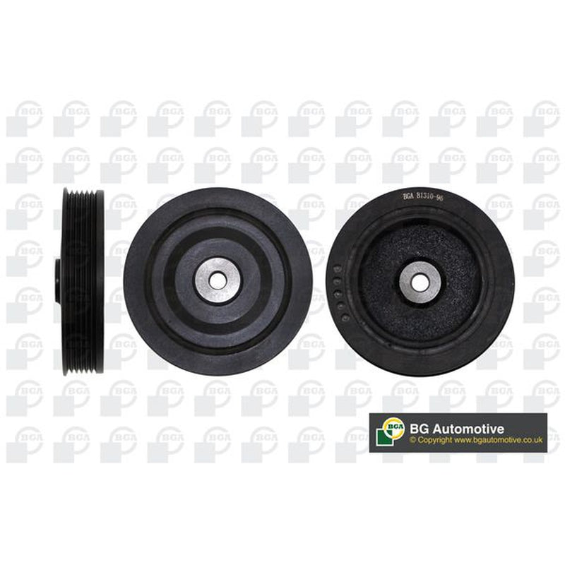 BGA Crank Shaft Belt Pulley fits Opel Movano A 2000-2001 1.9