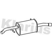 Klarius Box With Tail Pipe Rear fits Citroën C3 II 2012-2016 1.2