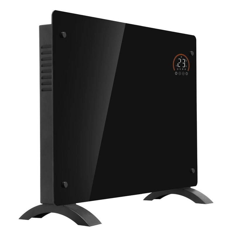 Baridi 1500W Electric Glass Panel Heater with 24/7 Timer, Remote Control & Wi-Fi - Black Baridi - NN4 Online 