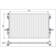 Valeo Engine Radiator 701126