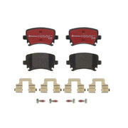 Brembo Xtra Rear Brake Perforated Discs & Pads fits Audi A6 C6 2004-2011