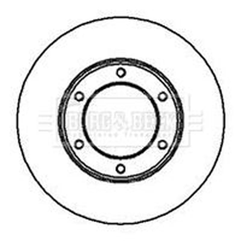 Borg & Beck Front Brake Discs & Pads fits Nissan Patrol Gr 1997-2001 2.7 2.8