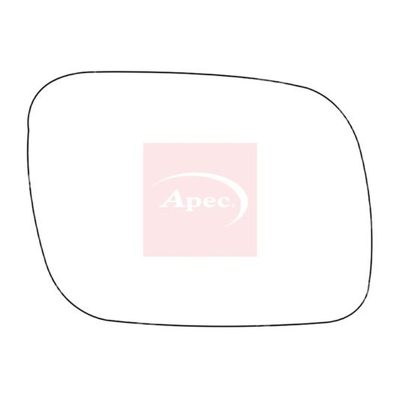 Apec Exterior Wing Mirror Glass Right fits VW Touareg 2002-2010