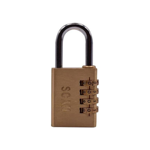 Scan Brass Combination Padlock 38mm Scan - NN4 Online