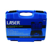 Laser Impact Bit & Socket Set 3/4"D, 1"D 16pc 7128 Laser - Dynamic Drive