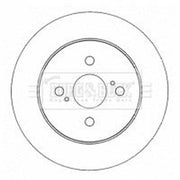 Borg & Beck Front & Rear Brake Discs & Pads fits Toyota Yaris/Vitz 2005-2011 1.0