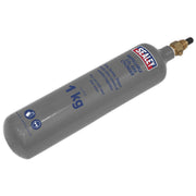 Sealey Gas Cylinder Refillable Carbon Dioxide 1kg CO2/1KG Sealey - Dynamic Drive