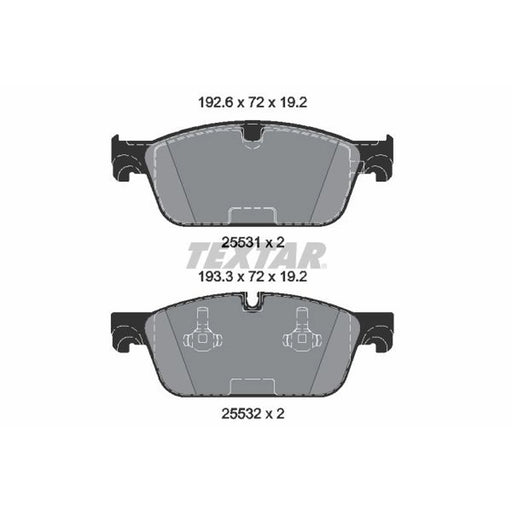 Textar Front Brake Pad Set 2553101