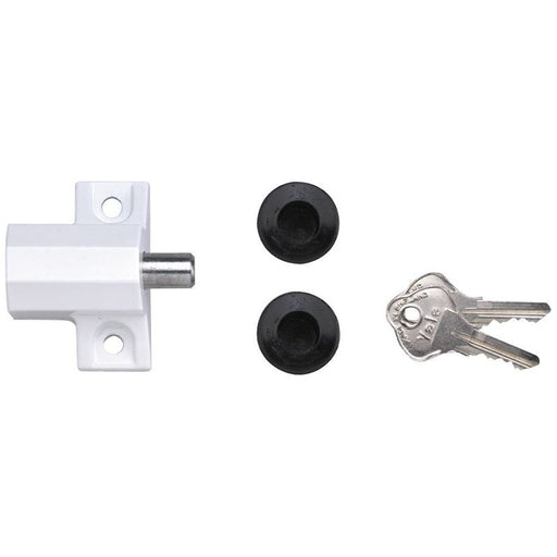 Yale Locks P114 Patio Door Lock White Finish Visi-pack Yale Locks - Dynamic Drive