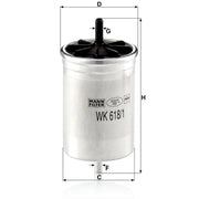 MANN-FILTER Fuel Filter Element