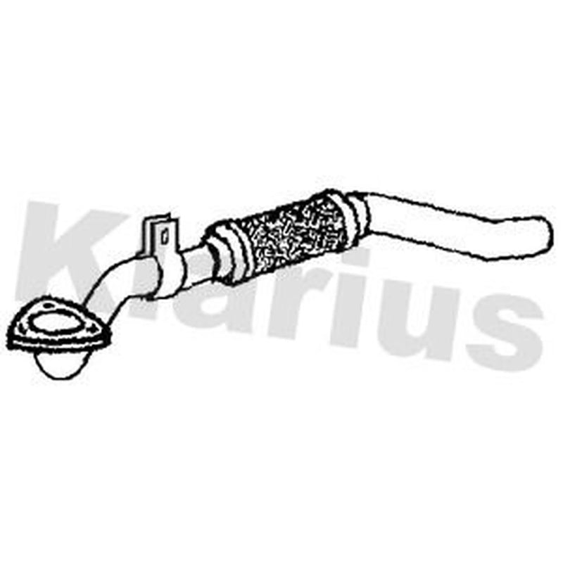 Klarius Exhaust Pipe OD fits Opel Astra H 2004-2010 1.9