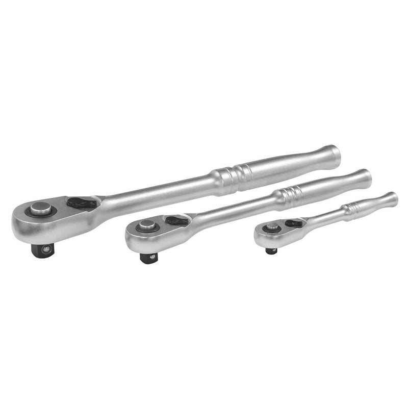 Premier Platinum Pear-Head Ratchet Wrench Set with Flip Reverse 3pc Sealey Premier Platinum - Dynamic Drive