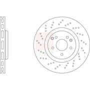 Apec Front Brake / Discs & Pads fits Mercedes-Benz Slk 2004-2011 171.456 171.458