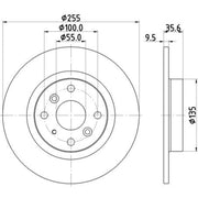 Mintex Front & Rear Brake Discs & Pads fits Mazda 2 2021 on 1.5