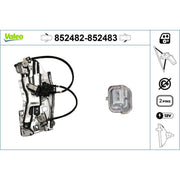 Valeo Electric Window Regulator Lifter Left Front 852482