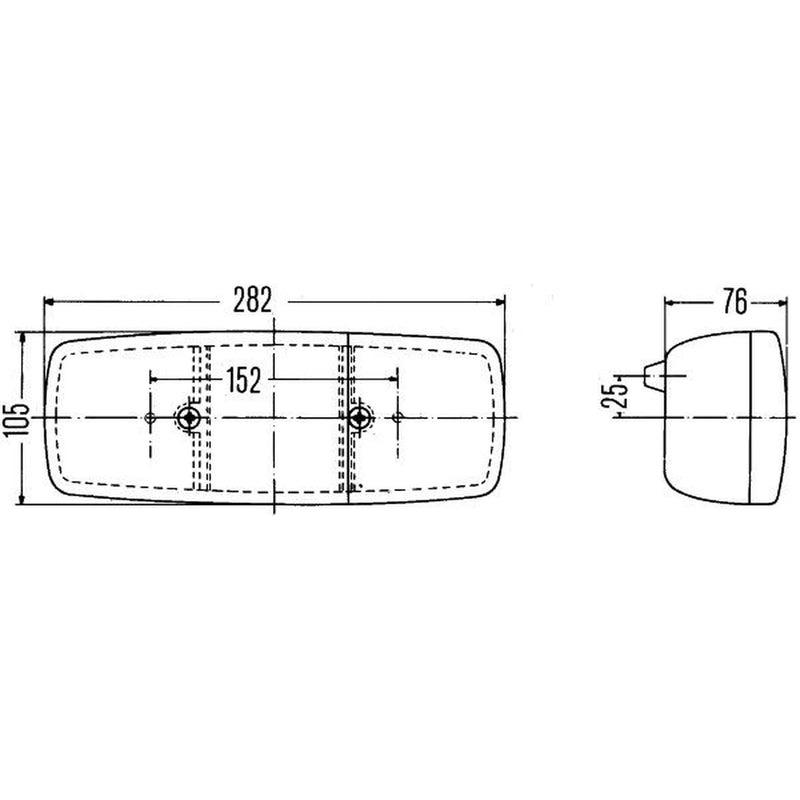 Hella Tail Light / Lamp R10W Left