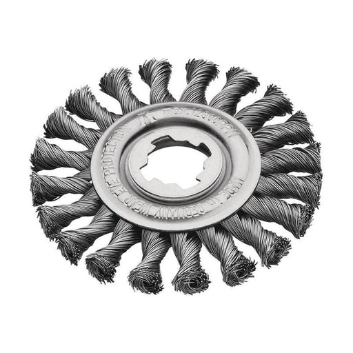 Lessmann X-Lock Steel Knot Wheel Brush 115mm Non Spark Lessmann - Dynamic Drive