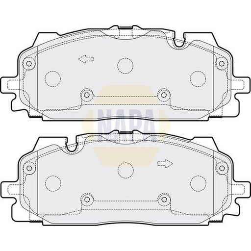 NAPA Front Brake Pad Set NBP1638