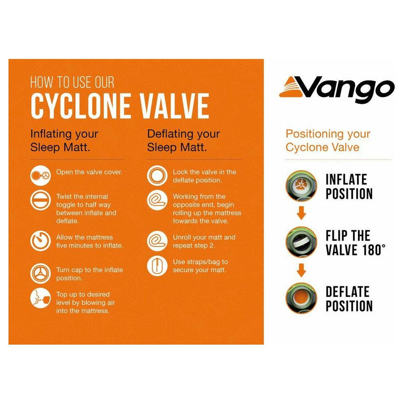 Vango Comfort 5 Single Self inflating Sleep Mat Single Neptune Vango - Dynamic Drive