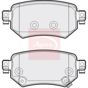 Apec Rear Brake Pad Set fits Mazda 6 2012-2020 2.0 2.2 2.5